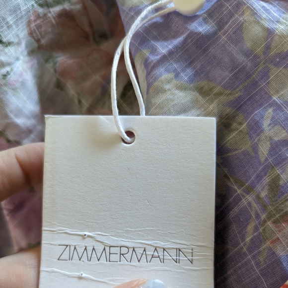 Zimmermann Pattie Patchwork Floral Cotton Wrap Midi-Dress - Picture 10 of 15